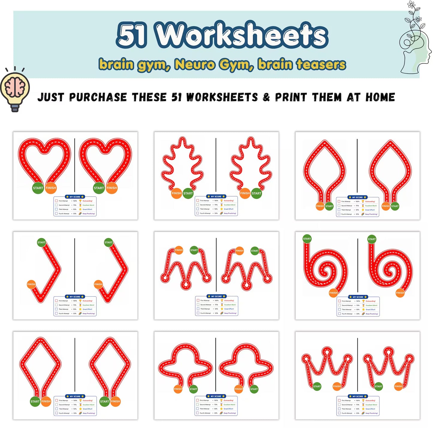 Easy DIY Moving Eyes Animals Printable | Brain Gym for Kids | Montessori Paper Craft | Instant Download