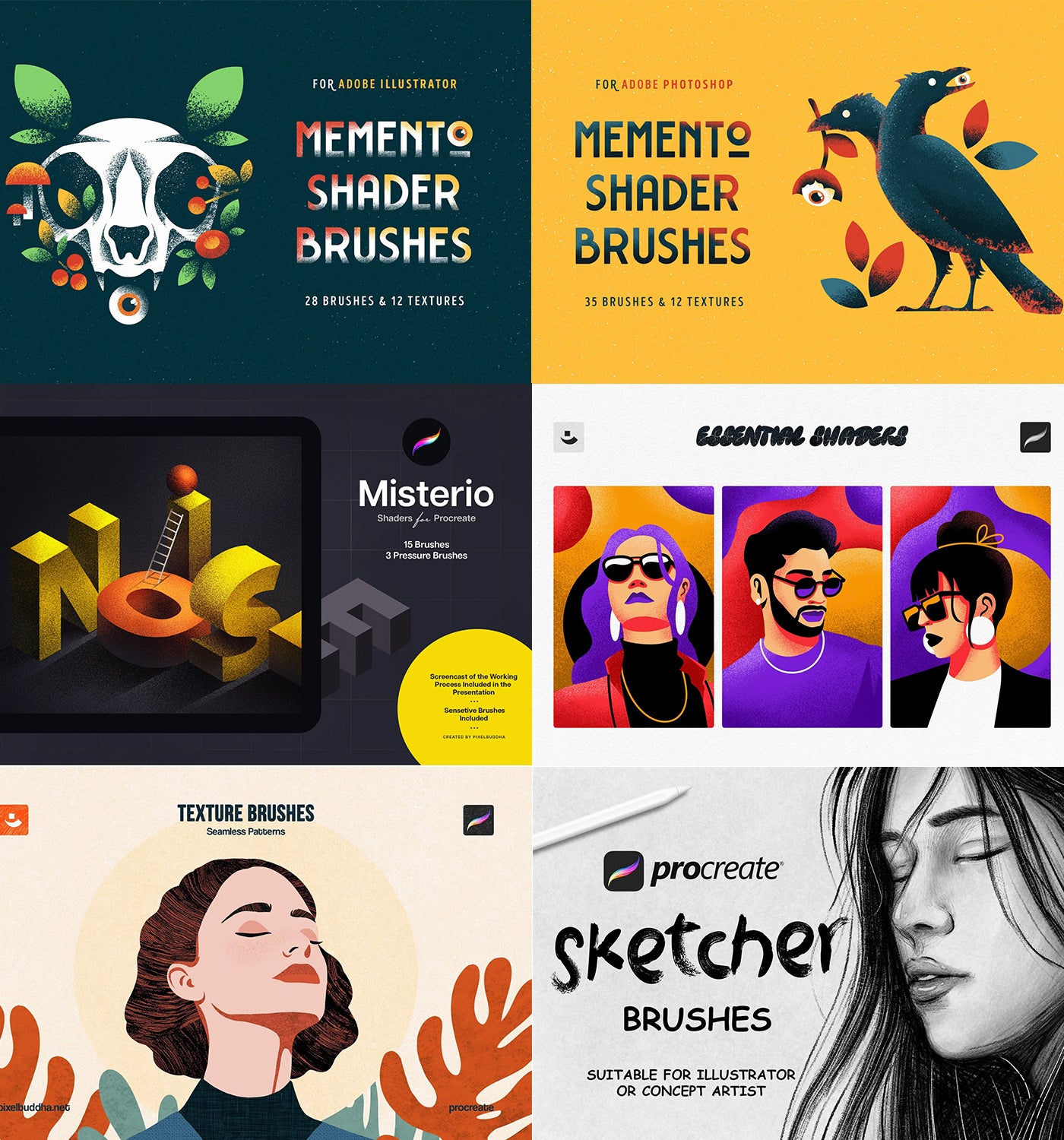 100+ Brushes & Texture