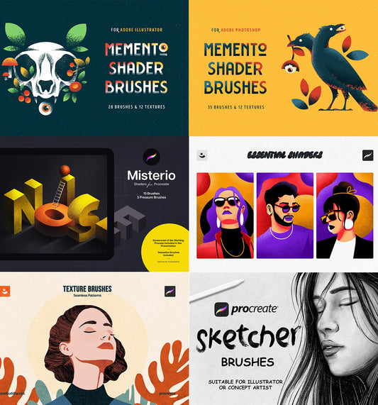 100+ Brushes & Texture