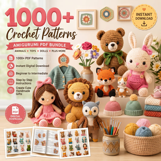 1000+ Amigurumi Crochet Patterns Bundle | PDF Crochet Patterns  ✅