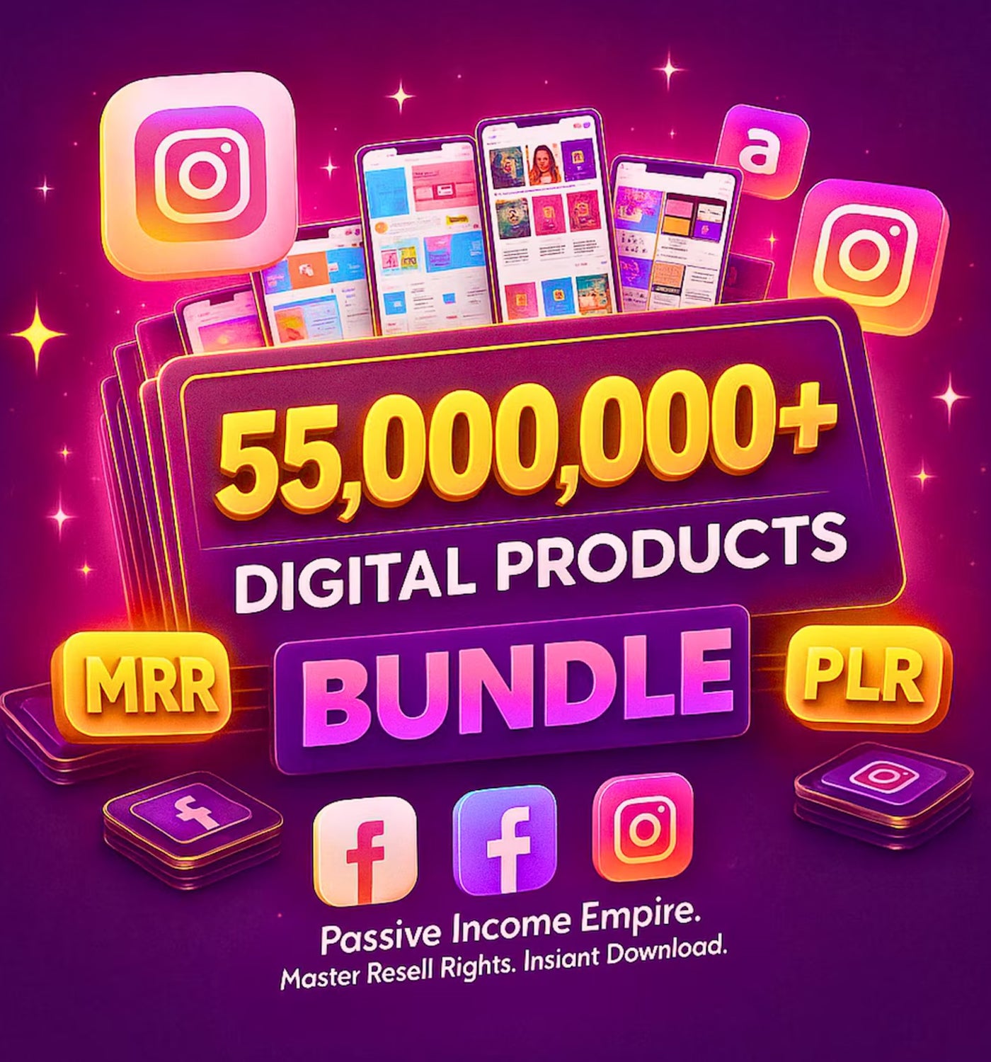 Resell Rights Bundle | 50 Million+ PLR MRR Digital Products